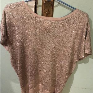 Lightweight INC silver sweater. Size Small